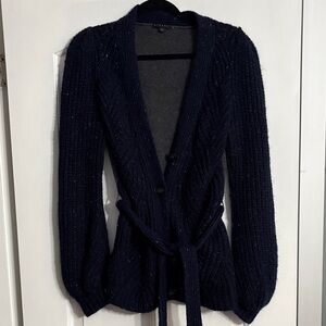 Sisley Dark Blue Knit Cardigan
